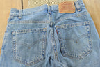 Vintage 1990s Levi's 560 Loose Fit Denim Blue Jeans Size 30 x 32 / 90s Levi's / Distressed Sun Faded Jeans / Made in USA / Streetwear