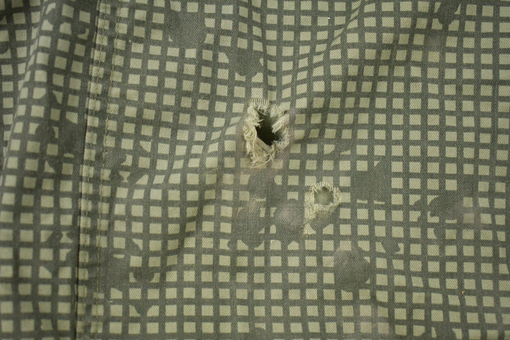 Vintage 2001 Military Hooded Overcoat Jacket /