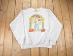 Vintage 1990s Cute Scarecrow Crewneck Sweater
