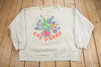 Vintage 1990s Las Vegas Nevada Graphic Crewneck Sweatshirt