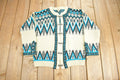 Vintage 1980s 100% Wool Knit Clasp Sweater