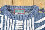 Vintage 1990s The Mens Store Knit Abstract Pattern Crewneck Sweater Mens XL