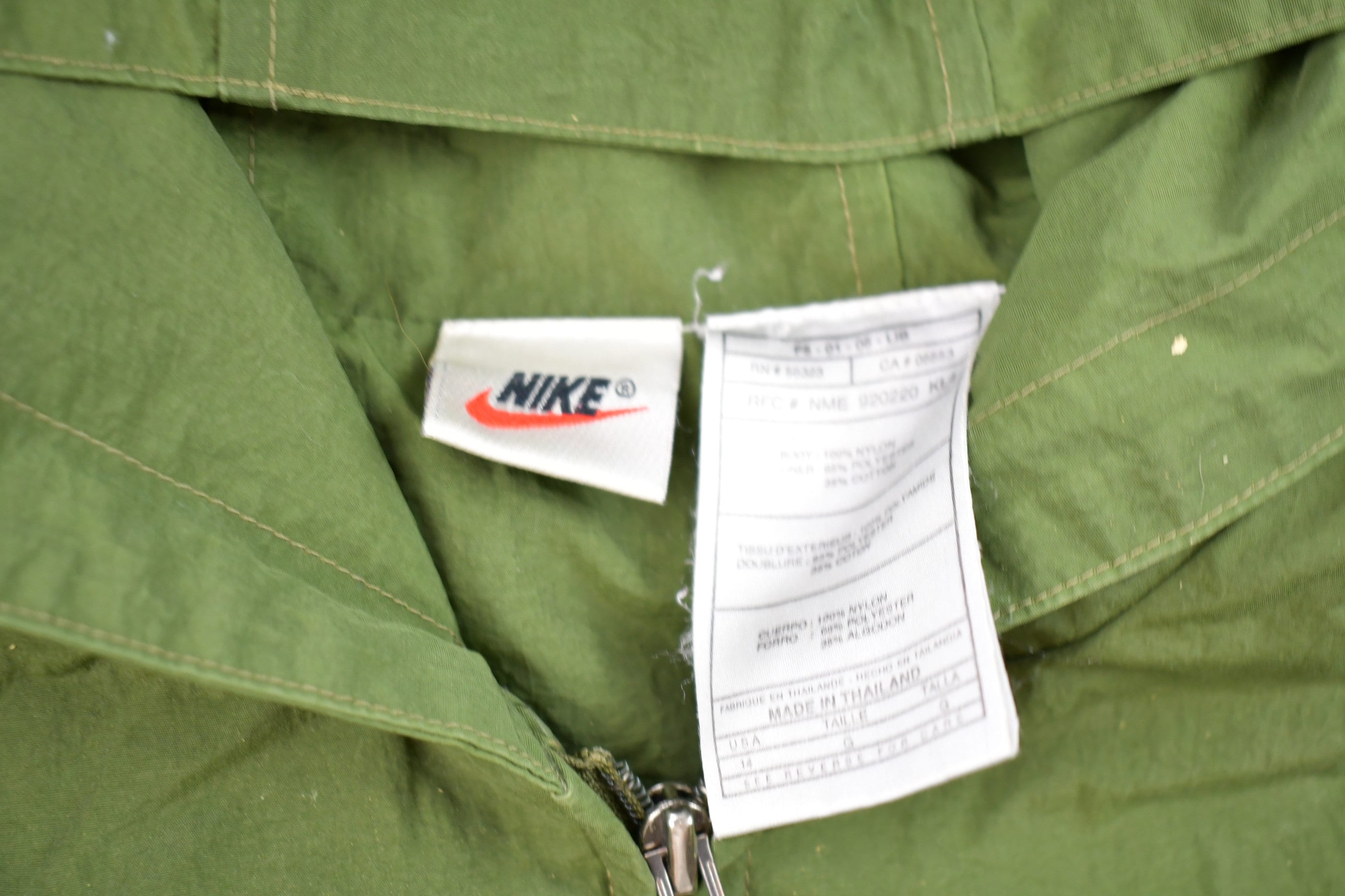 Vintage 1990s Nike Full Zip Embroidered Swoosh Windbreaker Jacket