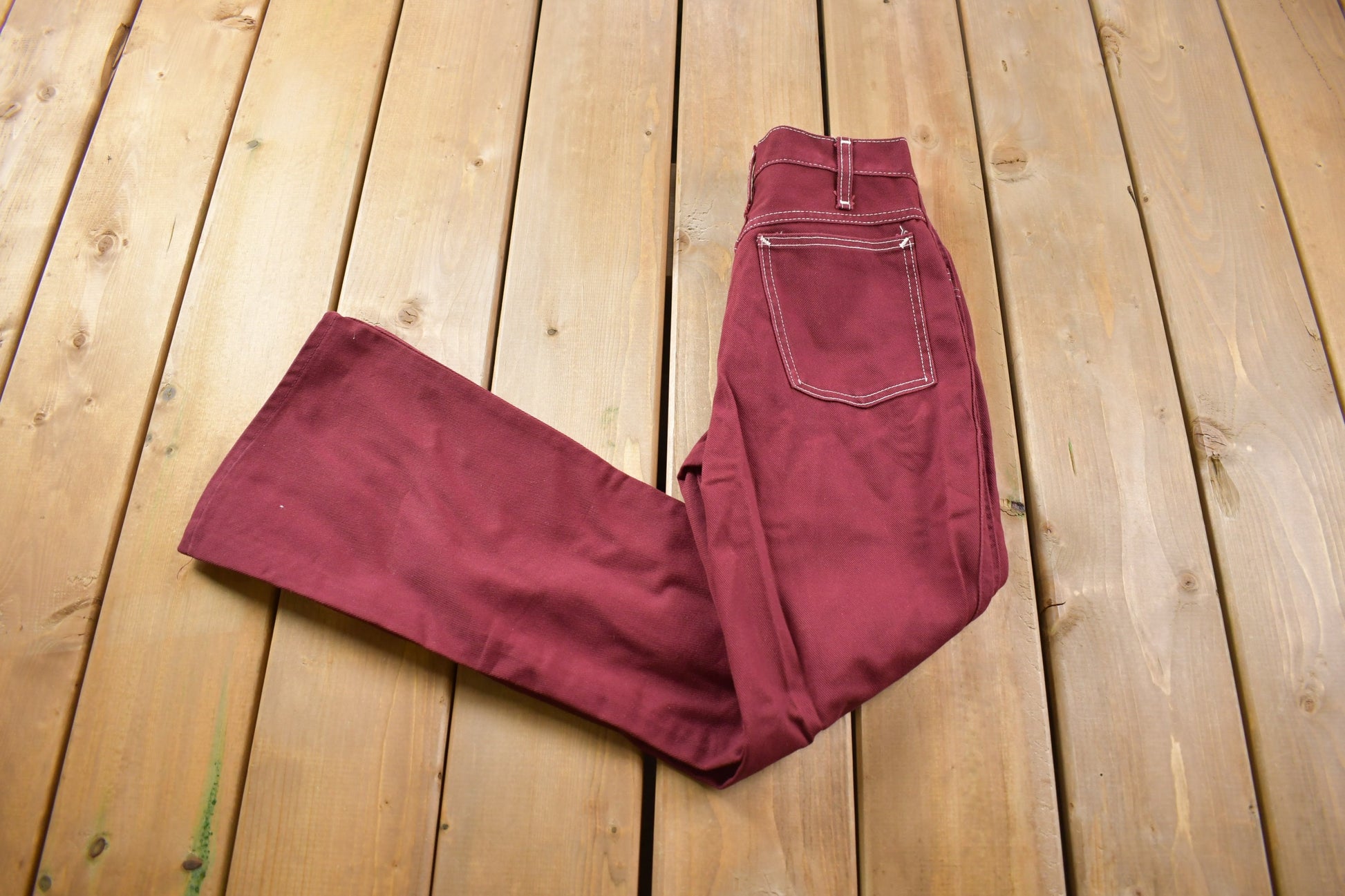 Vintage 1970s JC Penny Bell Bottom Denim Jeans Size 26 x 27