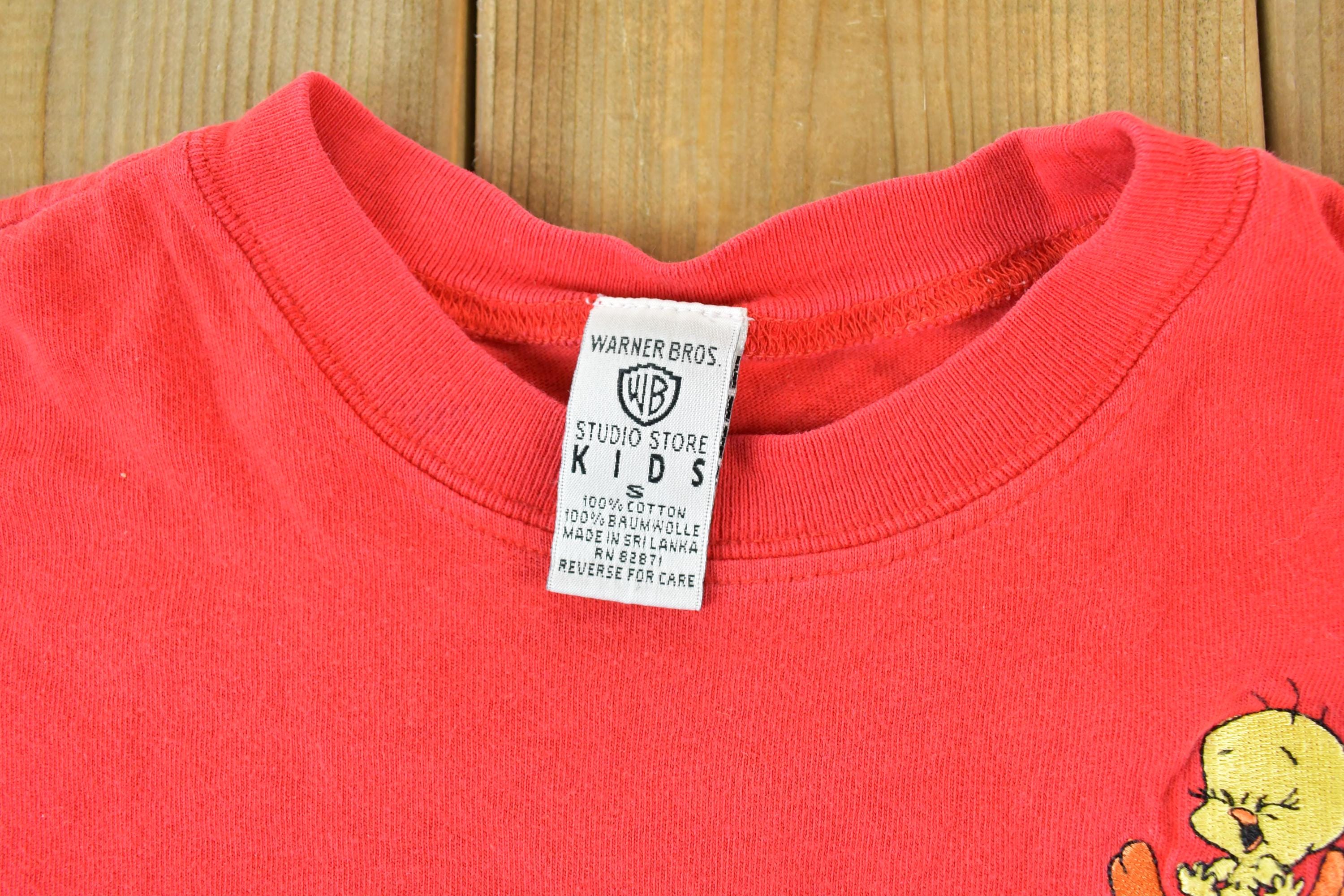 Vintage 1990s Sylvester And Tweety Bird Cartoon Promo Youth T-Shirt