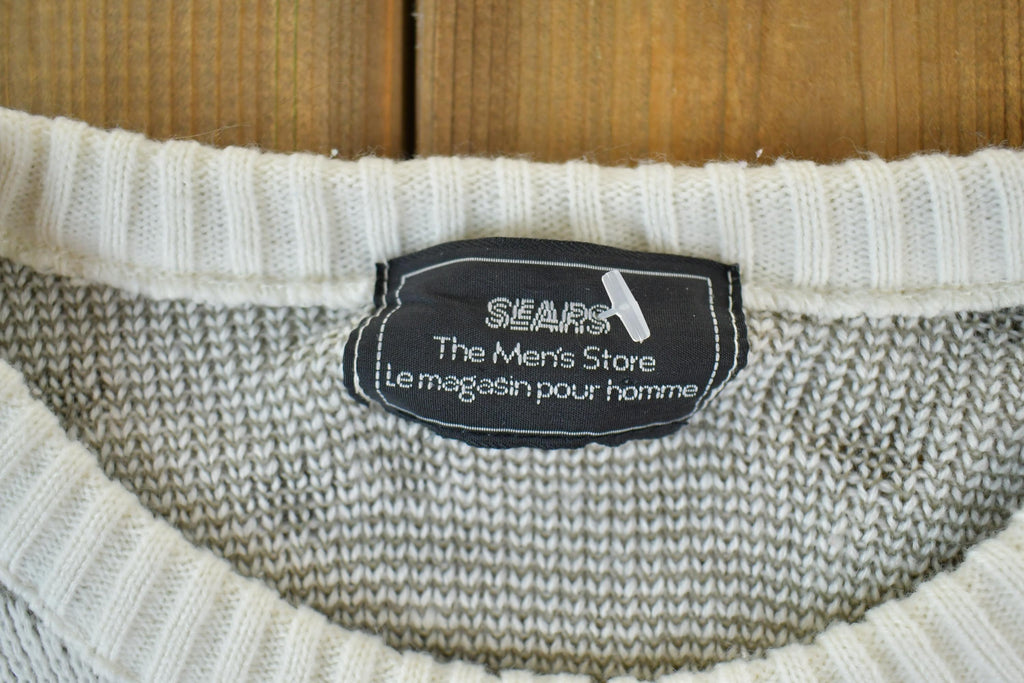 Vintage 1990s Sears The Mens Store Knit Crewneck Sweater