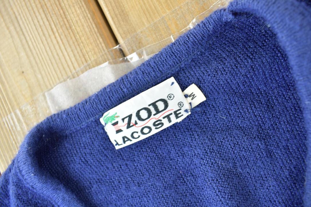 Vintage 1990s Izod Lacoste Knit V-Neck Sweater  Vintage 90s V-Neck  Outdoorsman  Vintage Knit  Winter Sweatshirt  90s Lacoste