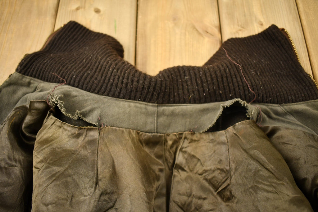 Vintage 1950s Brown Fur Zip Up Jacket