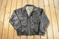 Vintage 1990s CAT Leather Bomber Flight Jacket Men's XL