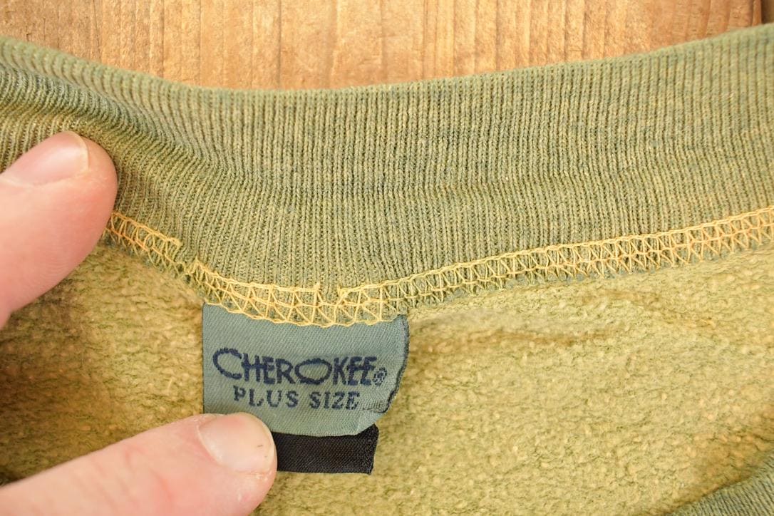 Vintage 1990s Cherokee Plus Size Farm Theme Graphic Print Crewneck Sweatshirt Womens XXXL