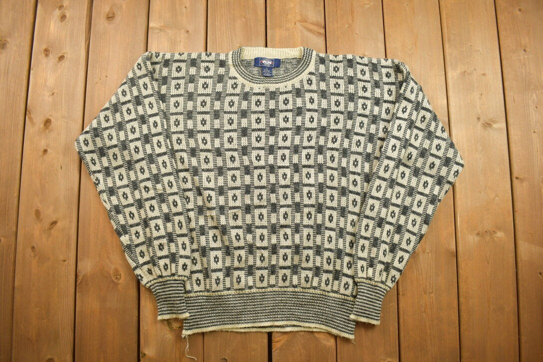 Vintage 1990s Knightsbridge Knitted Crewneck Sweater