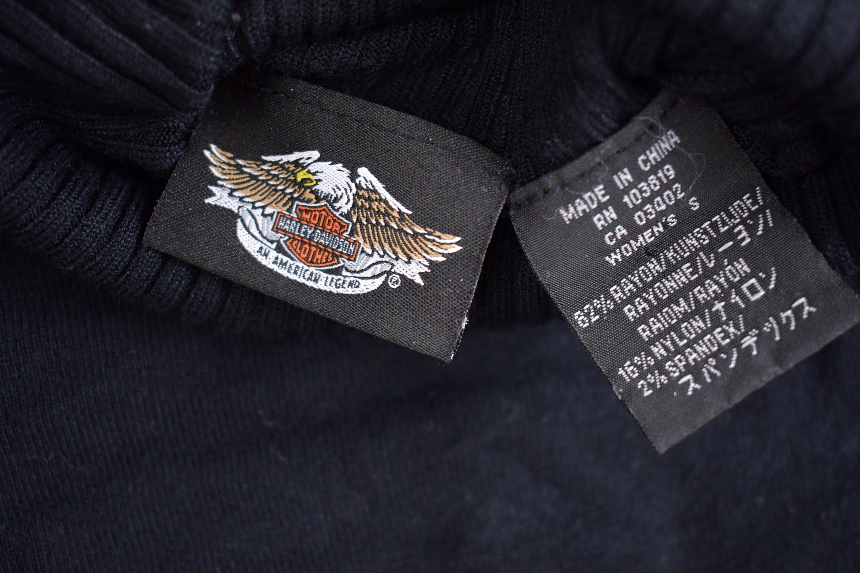 Vintage 1990s Harley Davidson Turtleneck Crewneck Sweatshirt