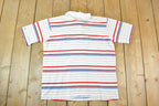 Vintage 1980s Arrow Tournament Quarter Button Up Shirt Men's L