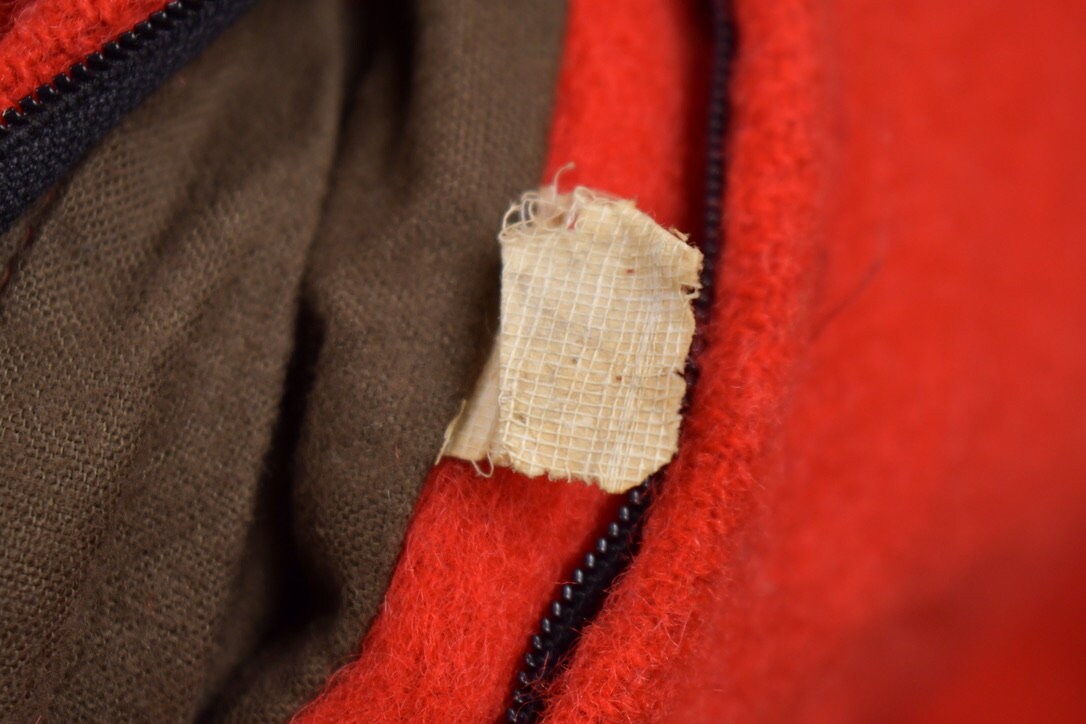 Vintage 1950s Red Wool Jacket / True Vintage / Streetwear / Hunting Jacket / 1960s Vintage Jacket /