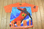 Vintage 1988 Body Glove All Over Print Neon Single Stitch Surfing T-Shirt
