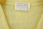Vintage 1970s Lord Jeff Knit Perfect Mild Distress Cardigan Sweater Made In USA
