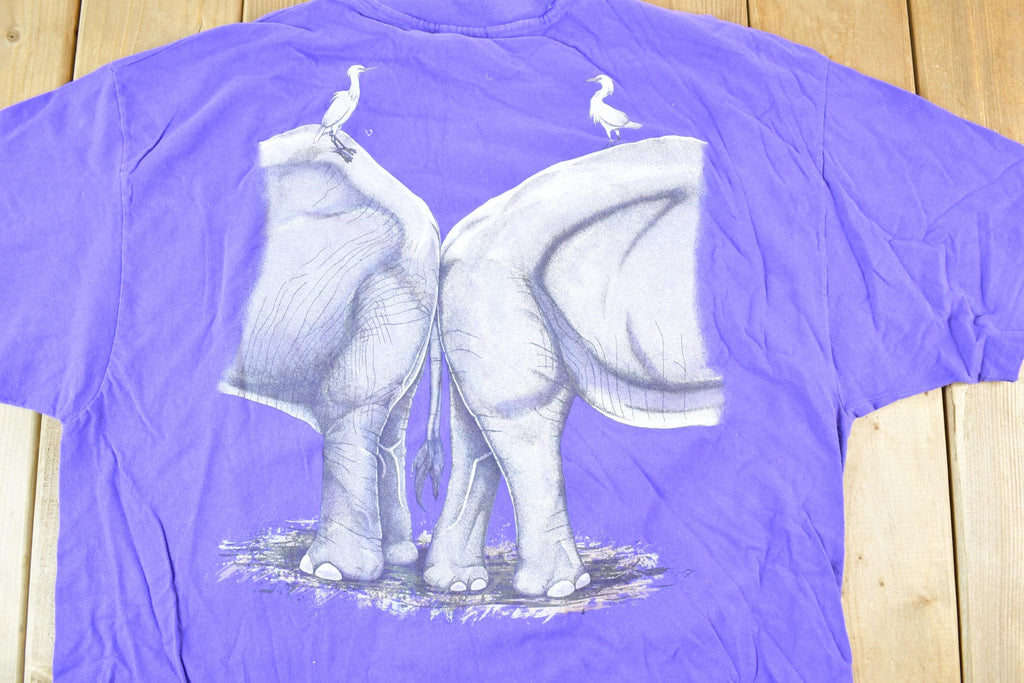 Vintage 1990s Grant's Farm elephants FAB Souvenir T-Shirt Mens L