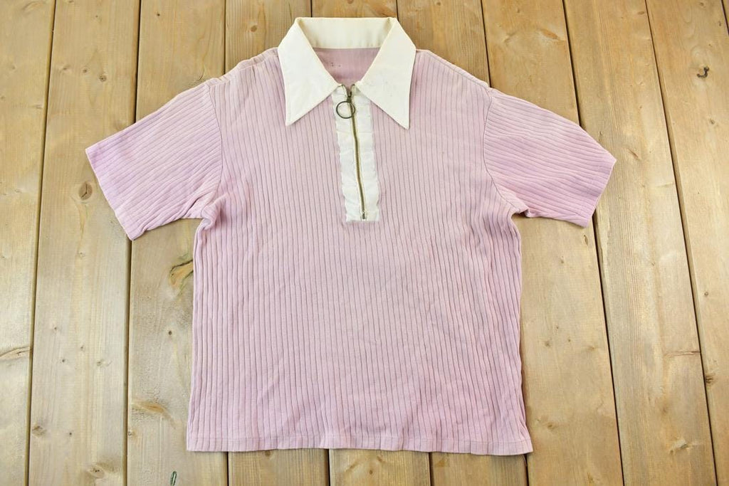 Vintage 1960s Zippered Polo Shirt
