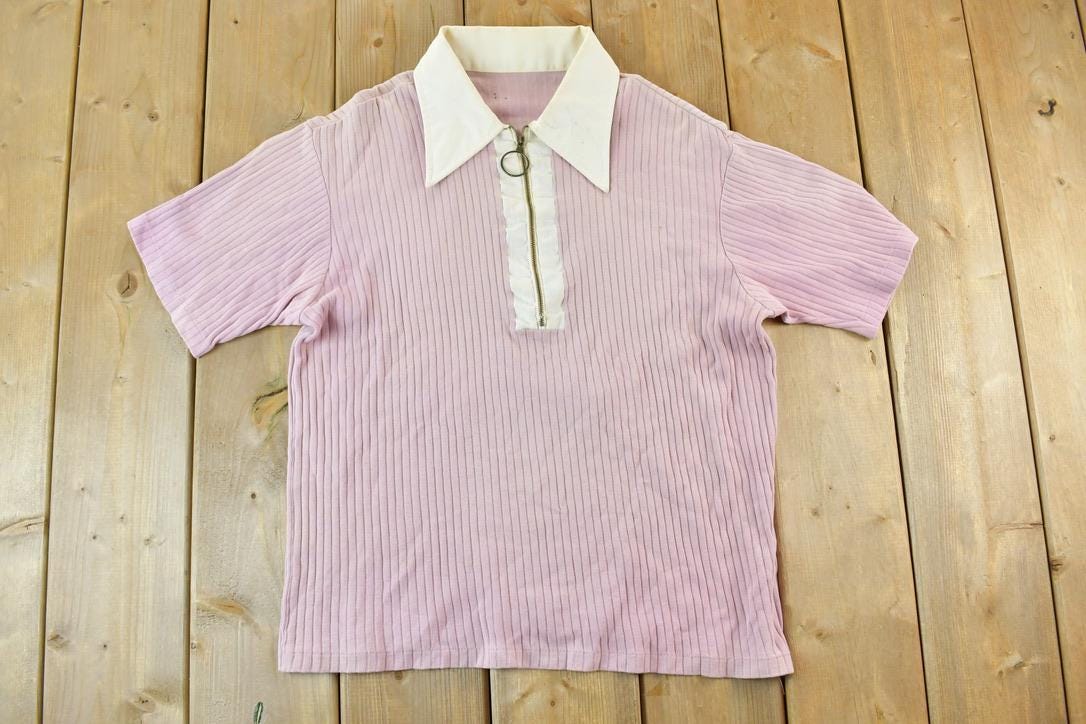 Vintage 1960s Zippered Polo Shirt