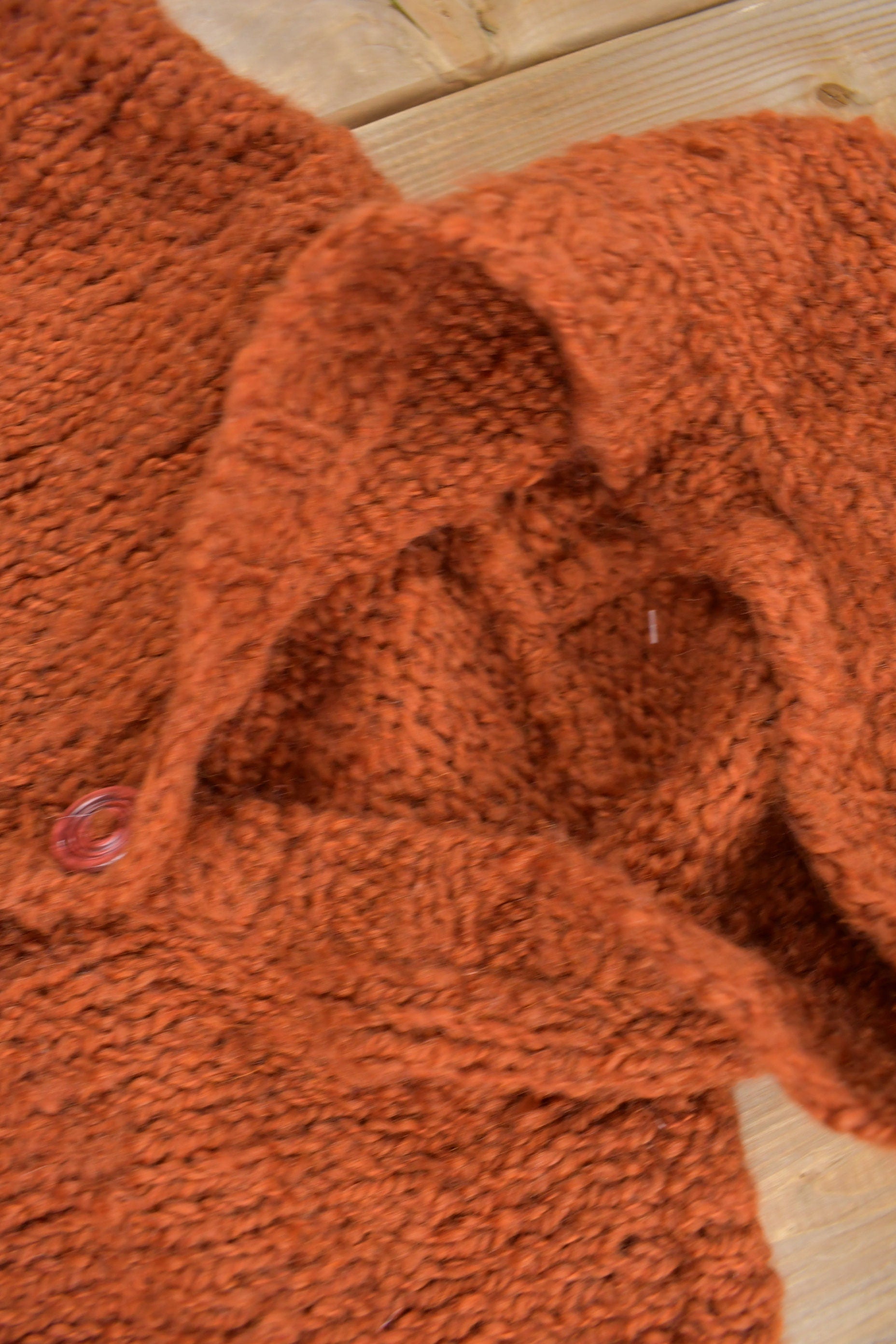 Vintage 1970s Knit Hooded Sweater True Vintage