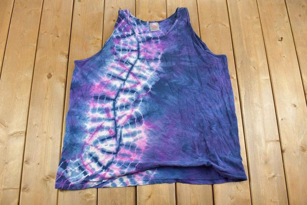 Vintage 1990s Tye Dye Graphic Tank Top