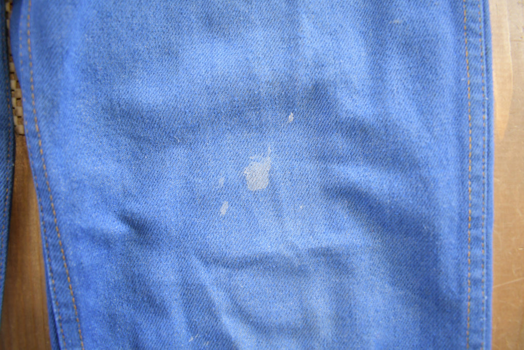 Vintage 1980s Distressed Blue Jeans Size 32x36
