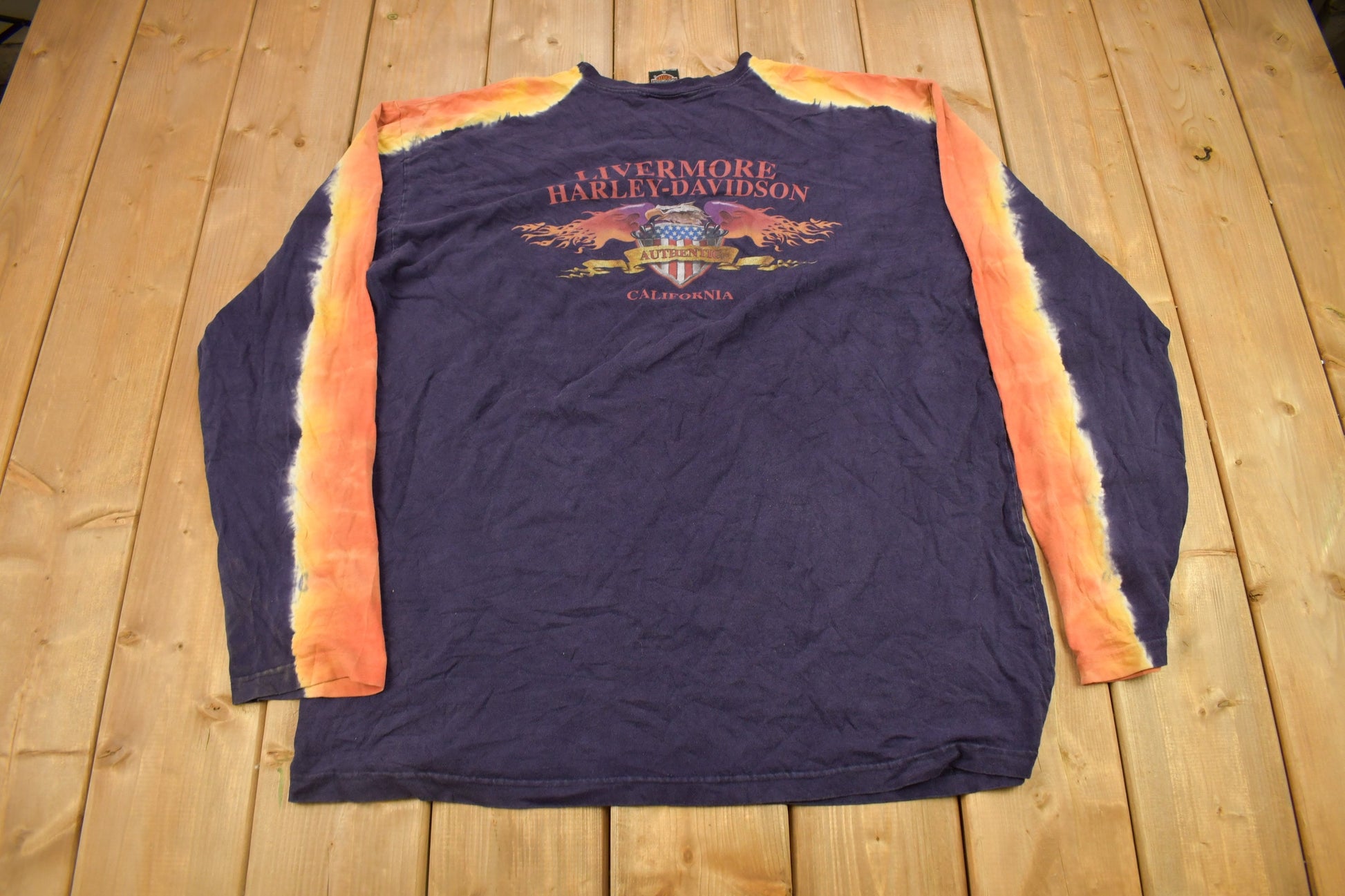 Vintage 1999 Livermore Harley Davidson California Long Sleeve T-Shirt