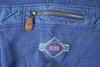Vintage 1990s Crazy Front Pocket Navy Crewneck Sweatshirt