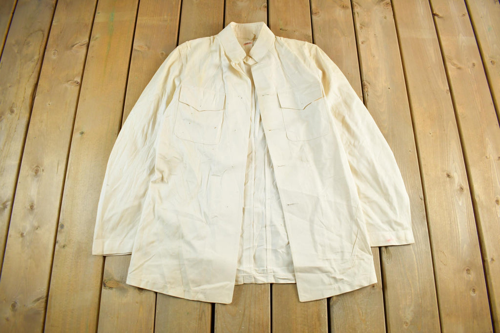 Vintage 1940s Navy Coast Guard Novakoff Uniform Shirt Men's Medium
