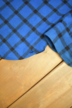 Vintage 1990s Pendleton Blue Plaid Button Up Flannel Board Shirt