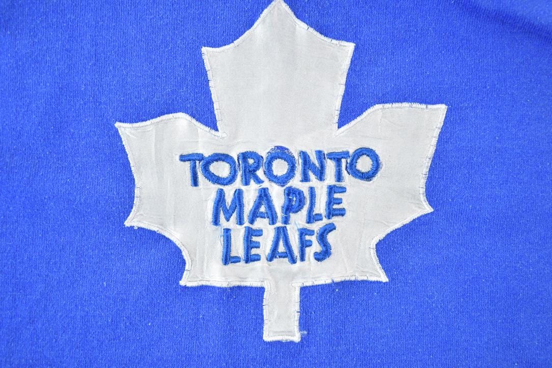 Vintage Late 80s Early 90s Starter Toronto Maple Leafs NHL Hockey Embroidered Crewneck Sweatshirt