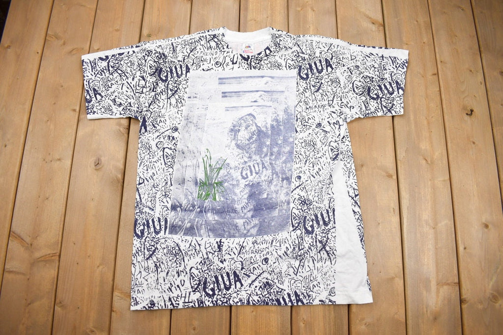Vintage 1993 Jim Morrison lizard King All Over Print Graphic T Shirt