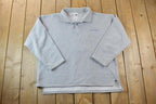 Vintage 1990s Looney Tunes Thats All Folks Collared Crewneck / Vintage Sweatshirt / Warner Bros / Cartoon Sweater / Made In USA