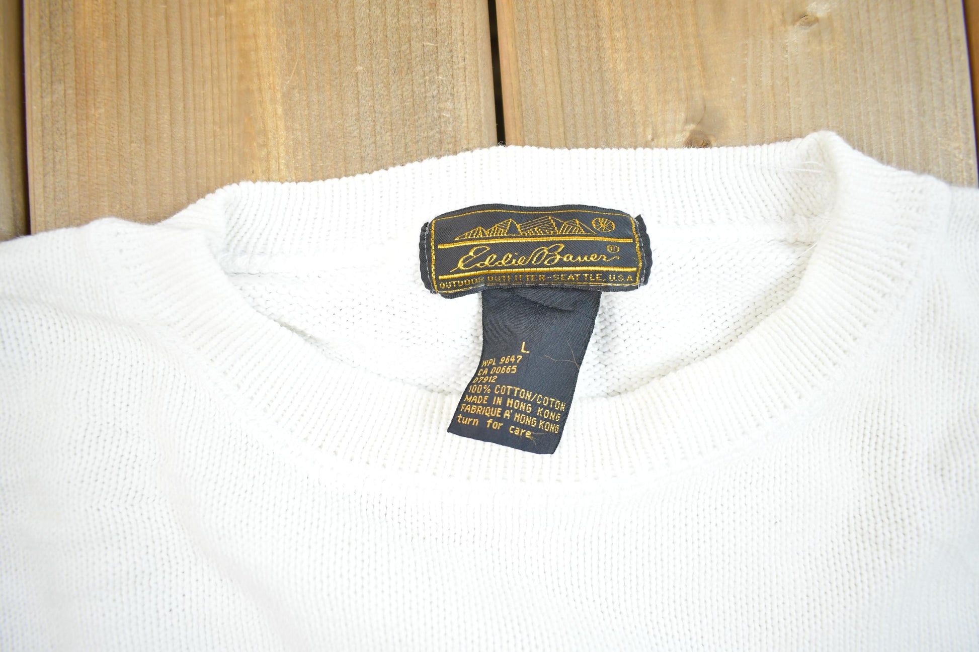 Vintage 1990s Eddie Bauer Striped Crewneck Sweatshirt