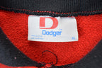Vintage 1990s Dodger Streater Bulldogs Collared University Collegiate Crew Neck  Embroidered  NCAA Sweatshirt  Sportswear  Americana