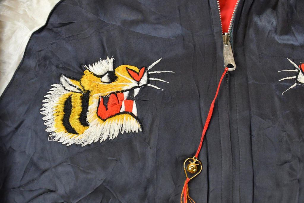 Vintage 1970s Japan Sukajan Souvenir Bomber Jacket Men's Medium