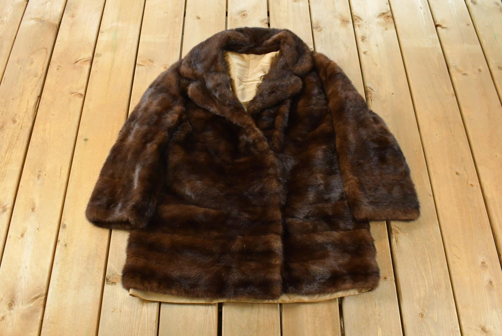 Vintage 1970s Mink Fur Coat Adult Large