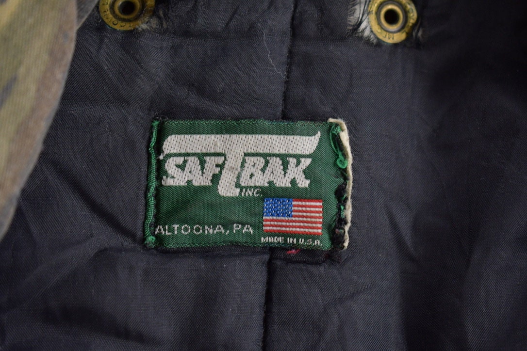 Vintage 1990s SaftBak Camo Hunting Jacket Real Tree Outdoorsman