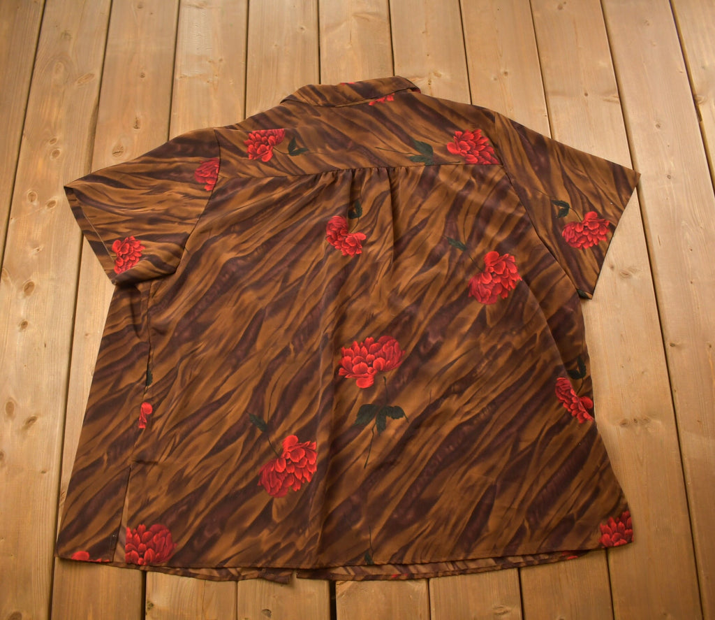 Vintage 1990s A Personal Touch Floral Button Up Shirt