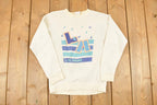 Vintage 1980s LA Gear Graphic Print Crewneck Sweatshirt Women's S