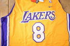 Vintage 2001 Deadstock Kobe Bryant Los Angeles Lakers #8 Nike Team Jersey Men's Large