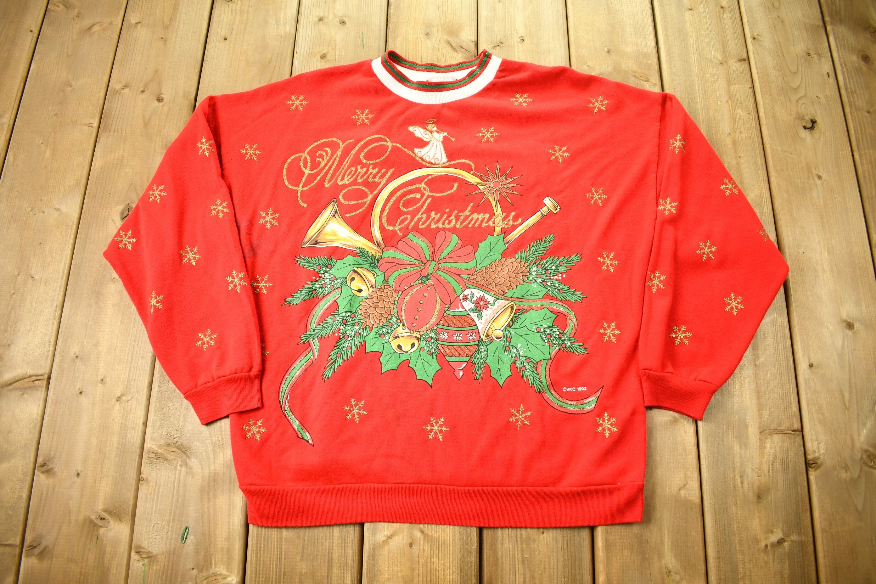 Vintage 1992 Merry Christmas Nutcracker Sweater