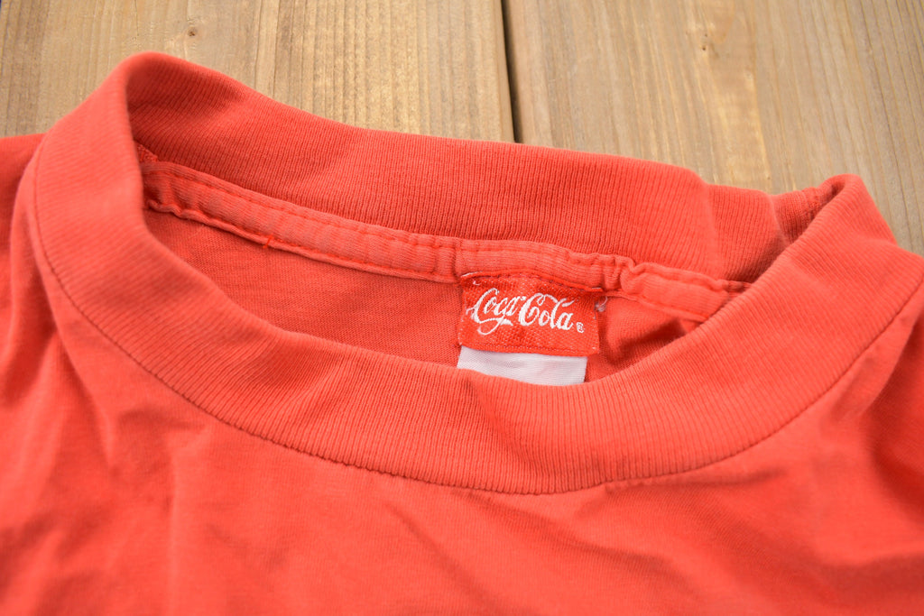 Vintage 1993 Enjoy Coke Mesh Pocket T-Shirt