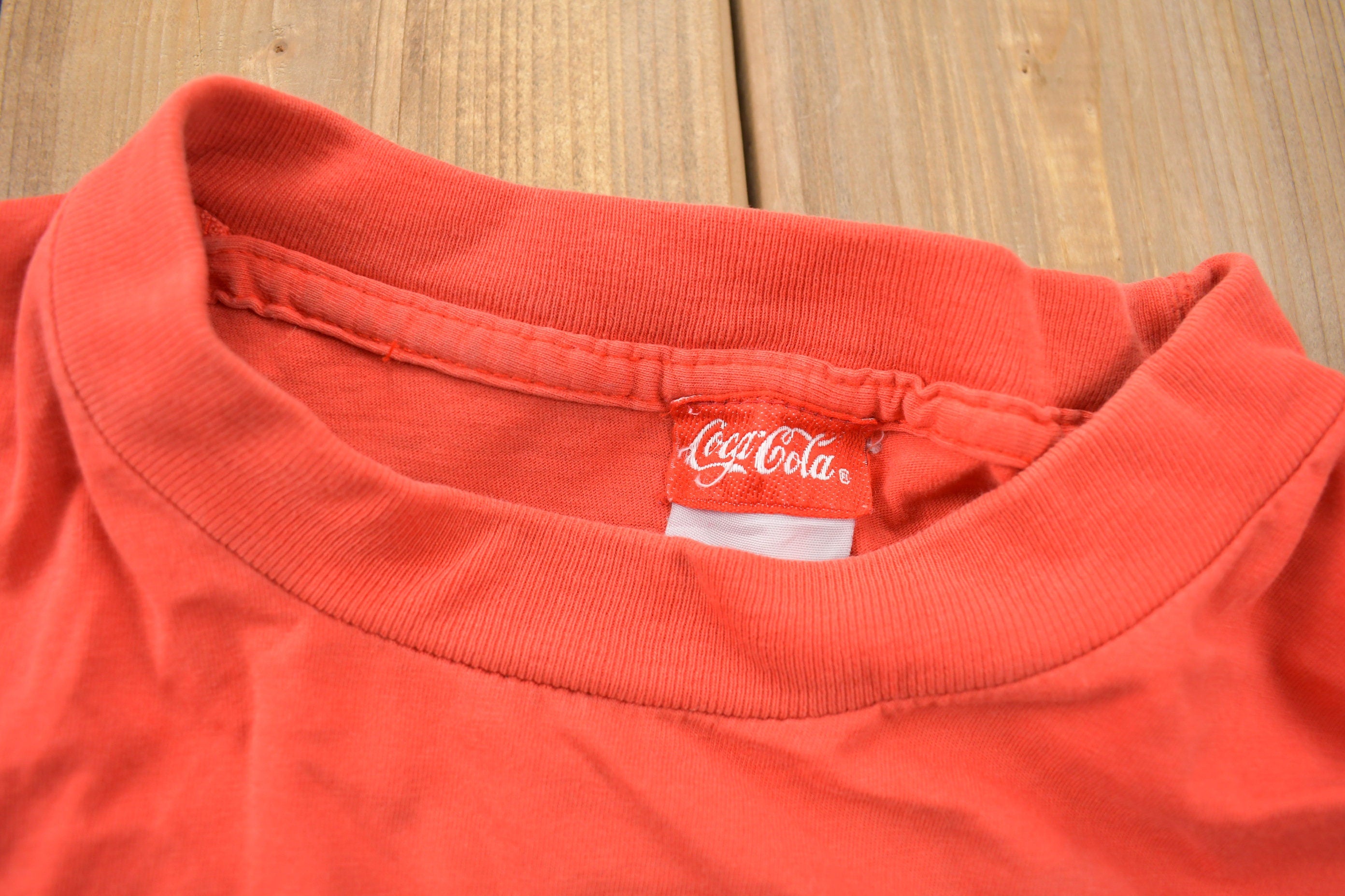 Vintage 1993 Enjoy Coke Mesh Pocket T-Shirt
