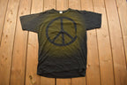 Vintage 1990s Peace and Love Russell Graphic T Shirt