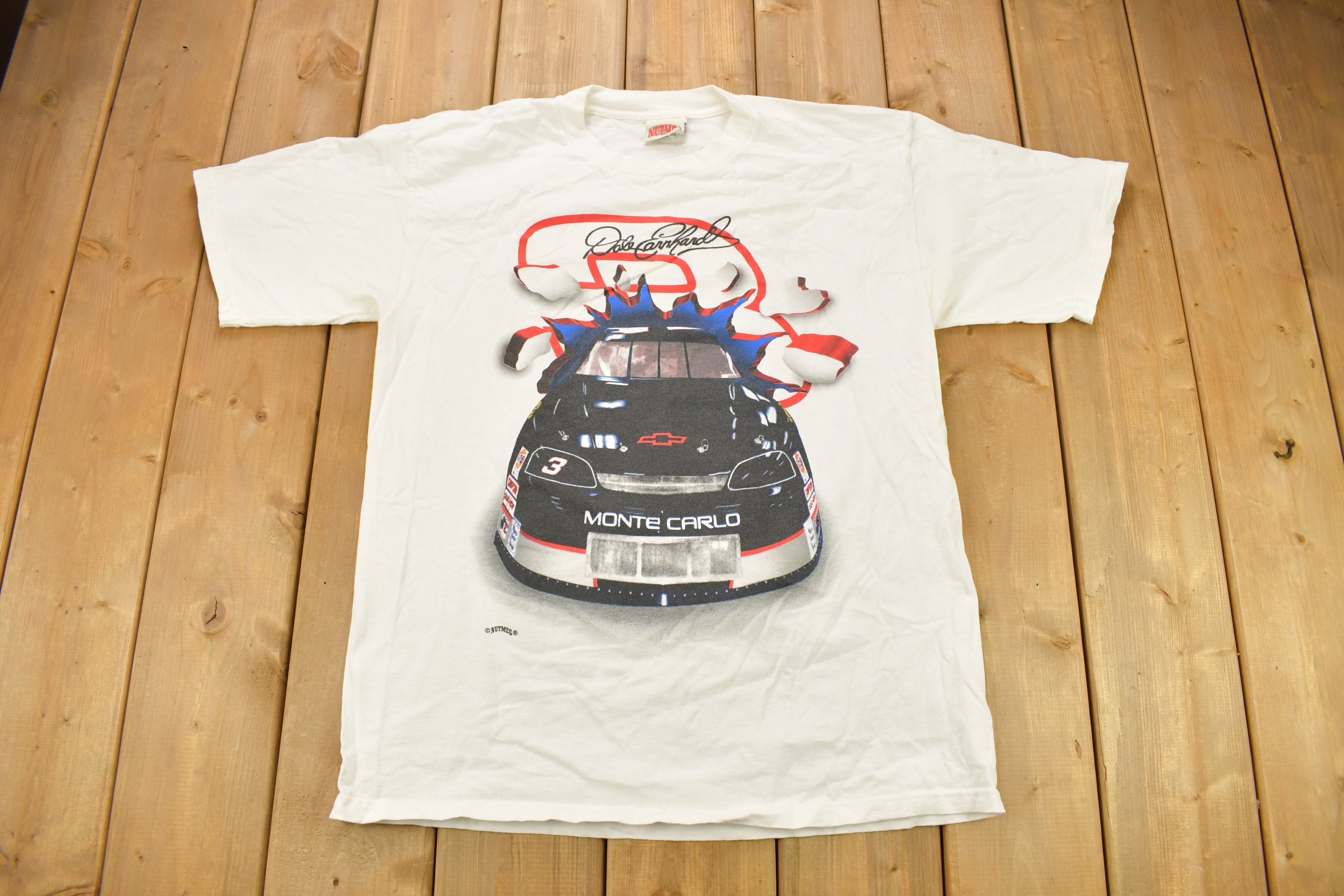 Vintage 1990s NASCAR Dale Earnhardt Graphic Racing T-Shirt