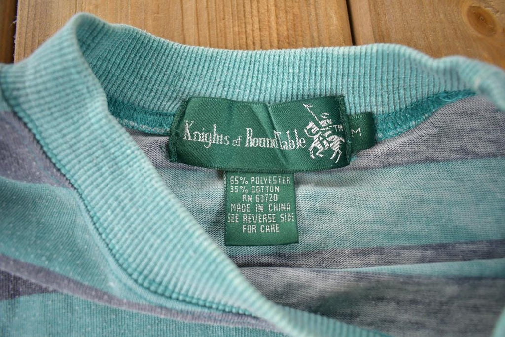 Vintage 1990s Knights Of Round Table Polo Abstract Pattern T Shirt Made In USA