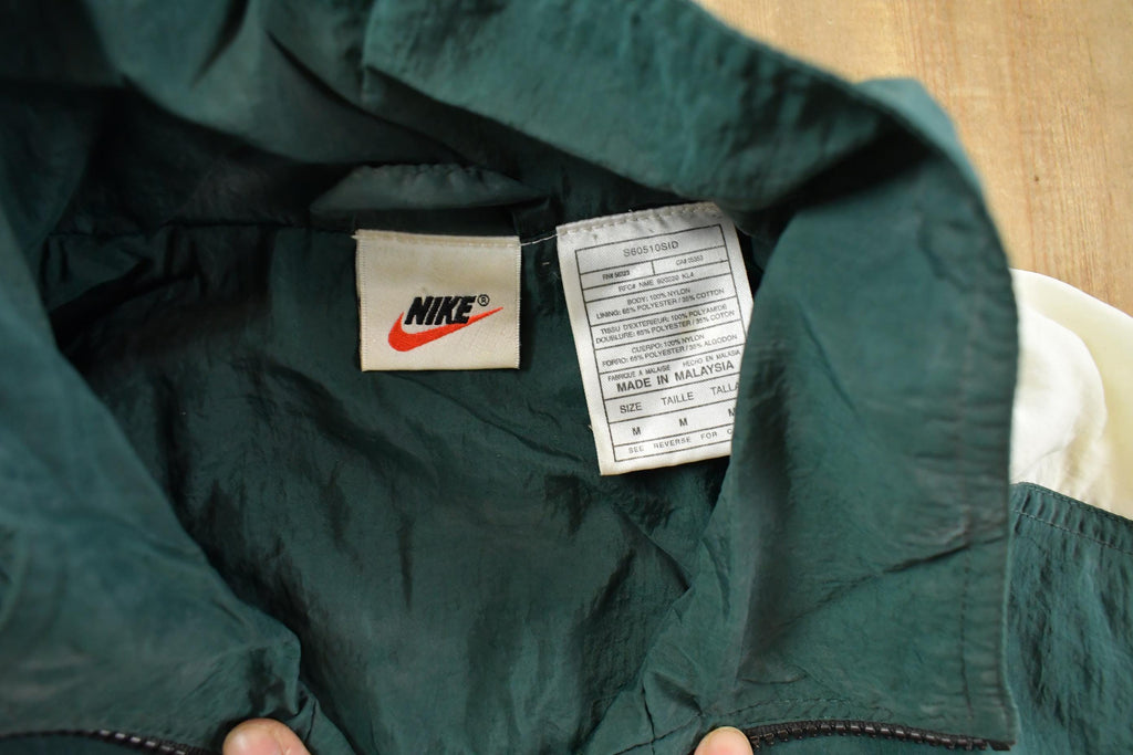 Vintage 1990s Nike Mini Swoosh Windbreaker Jacket Men's Medium