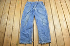 Vintage 2000s Carhartt Distressed Fire Resistant FR Workwear Denim Jeans Men's 32 x 30