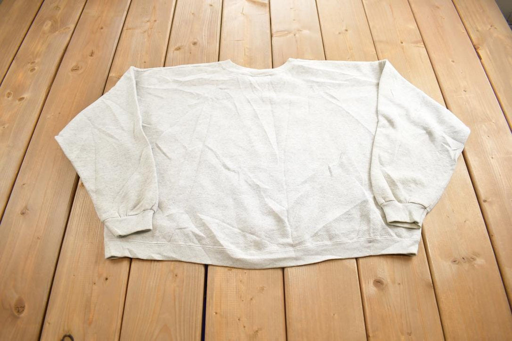 Vintage 1990s Lee Heavyweight Crewneck Cropped Sweatshirt Made In USA
